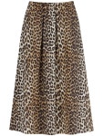 GANNI | 가니 SS25 long leopard print maxi skirt F9365 LEOPARD 가니 SS25 long leopard print maxi skirt F9365 LEOPARD