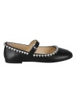 MACHEMACH | [해외배송] 24FW 마흐앤마흐 플랫 슈즈 S0383 NAPBLK [해외배송] 24FW 마흐앤마흐 플랫 슈즈 S0383 NAPBLK