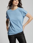 WizWid Washed Denim Distressed Tee
