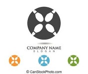 Logo template, construction, skyscraper, real estate business, rent. | CanStock