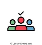 Group thin line icon. | CanStock