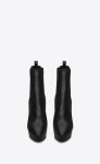 Saint Laurent VIKA 95 Chelsea Ankle Boot In Black Leather  | YSL.com VIKA 95 Chelsea Ankle Boot in Black Leather 