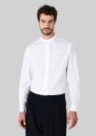 MANDARIN COLLAR COTTON SHIRT | Man | Giorgio Armani MANDARIN COLLAR COTTON SHIRT for Men | Giorgio Armani