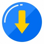 Down, arrow, direction, button, pointer icon - Download on Iconfinder