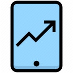             Business, financial, graph, growth, increase, mobile, smartphone icon             Business & Financial 17 by... 