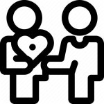Charity, donation, give, giving, heart, love, provide icon             'Charity' by lutfix