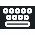 Keyboard, keypad, hardware, computer, typing, input key icon - Download on Iconfinder