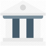 Bank, building, columns building, court, real estate icon | Icon search engine Finance by Icon Fusion
