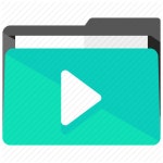 Archive, audio, folder, multimedia, music, play, video icon - Download on Iconfinder