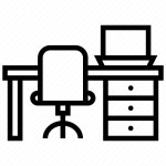 Desk, office, workplace icon - Download on Iconfinder