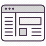 App, application, browser, window icon | Icon search engine Line mix Vol.1 by KOKOTA