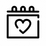 Date, calendar, event, love, valentines icon - Download on Iconfinder