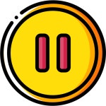 Audio, media, media player, music, pause, video player icon - Free download