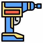             Automotive, business, driller, person, repair, shop, transport icon             Motor Car Color Line by Phat Plus    