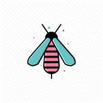 Bee, insect, may, nature, season, spring icon | Icon search engine Spring Icon Set by Elvitry Purba