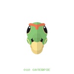 Kanto, pokemon, bug, caterpie icon - Free download