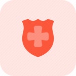 Cross, shield, medal, badges icon - Download on Iconfinder
