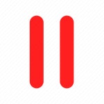 Control, multimedia, pause, player, red icon - Download on Iconfinder