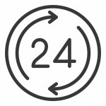 24 hours, 24hrs, business, everytime icon - Download on Iconfinder
