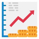 Profit, chart, growth, money, coin icon - Download on Iconfinder