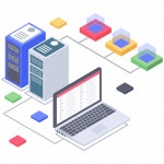 Data server connection, database server, database storage, datacenter services, server hosting icon - Download on Iconfinder