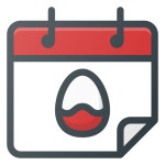 Calendar, celebration, easter, holiday icon - Free download