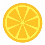 Food, fruit, half, lemon, slice, yellow icon - Download on Iconfinder