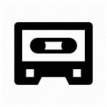             Audio cassette, audio tape, cassette, cassette tape, compact cassette icon             Internet 2 by Creative Stall    