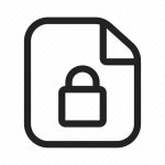 Lock, document icon - Download on Iconfinder on Iconfinder