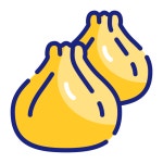 Dumpling, china, chinese, lunar new year, new year, luck, imlek icon - Download on Iconfinder