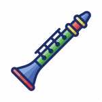 Clarinet, music, instrument icon - Download on Iconfinder