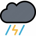 Cloud, lightning, rain, storm, water icon - Download on Iconfinder