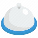 Cloche, dishware, food cloche, food cover, tray server icon - Download on Iconfinder