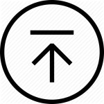             Arrow up, back to top, circle, cloud, scroll to top, scroll up, uplink icon             UI Circles by Sergey Shmidt    