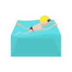 Butterfly, cartoon, competition, pool, sport, swimmer, water icon - Download on Iconfinder