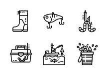    Fishing icons by Photo3idea studio