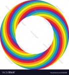 Rainbow round wheel circle Royalty Free Vector Image Rainbow round wheel circle vector image on VectorStock
