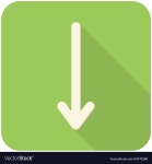 Down arrow icon Royalty Free Vector Image - VectorStock Down arrow icon vector image on VectorStock