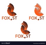 Company logo with fox Royalty Free Vector Image Company logo with fox vector image on VectorStock