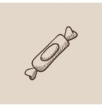Candy Single Sketch Vector Images (52)