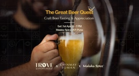 Koregaon Park, Pune, Maharashtra 411001, India, 1 April 2023 | AllEvents.in The Great Beer Quest Craft Beer Tasting & Appreciation 