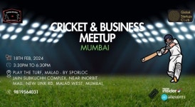New Link Rd, Malad, Ram Nagar, Malad West, Mumbai, Maharashtra 400064, India, February 18 2024 | AllEvents.in CRICKET BUSINESS MEETUP
