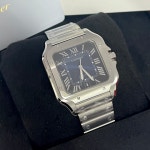Cartier Santos Large Blue Dial New 2023 WSSA0030 for $6,900 for sale from a Seller on Chrono24