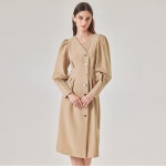 퍼프슬리브버튼원피스_VF3W1OP3090