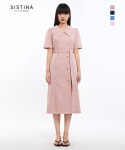 하프클럽 [시스티나] 코튼 퍼프 와이드 칼라 원피스_AWWOPO21230