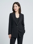 스트치 원버튼 자켓-JU23RB2502749A