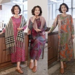 [단독진행신상할인]H8523 겨울 네온체크 홈드레스 엄마옷 할머니 원피스