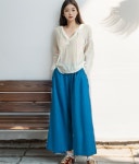 하프클럽 [제이유퍼]청밴딩 여름 와이드팬츠J003