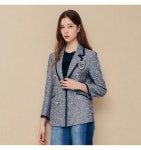 에센셜 엠블럼 트위드 재킷 JR3A0JK202