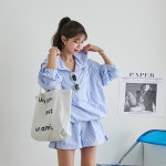 하프클럽 (55~88) 스트라이프 아노락 상하셋트 DM42-O-11